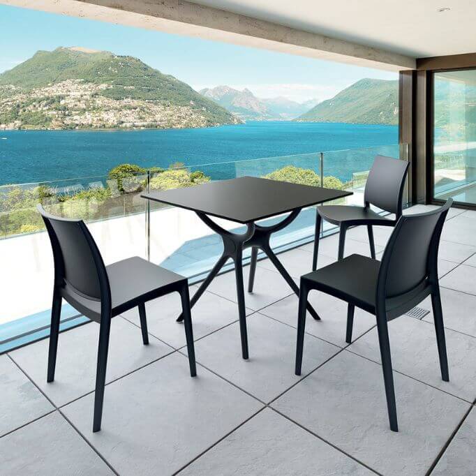 Chaise de restaurant pour extérieur